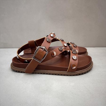 Sandália Papete Liz Caramelo - 0210 - Use Piná