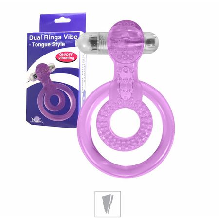 *Anel Peniano Duplo Com Vibro Tongue Style VP (AN031-14987) - Lilás