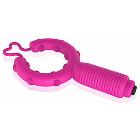 *Anel Para Escroto Com Vibro Oscar Cock Ring SI (1177) - Rosa