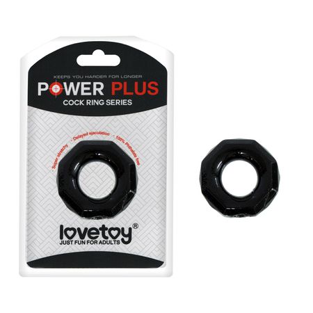 *Anel Peniano Formato de Porca Love Toy SI (1242-1246) - Preto