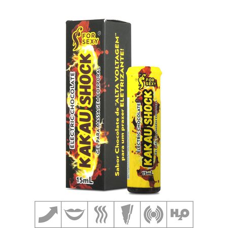 *Excitante Unissex Beijável Kakau Shock 15ml (17585) - Chocolate