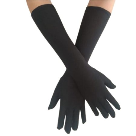 Luva Longa em Lycra (17903-ST969) - Preta