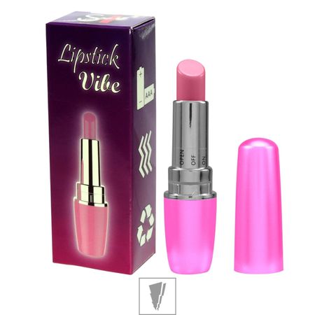 Vibrador Formato De Batom Lipstick SI (5132-MV007) - Rosa Pink