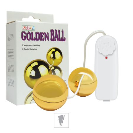 Bolinha Ben-Wa Com Vibro Golden Ball SI (5242) - Dourado