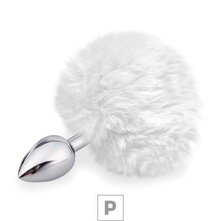 Plug de Metal P Com PomPom SI (5501) - Branco