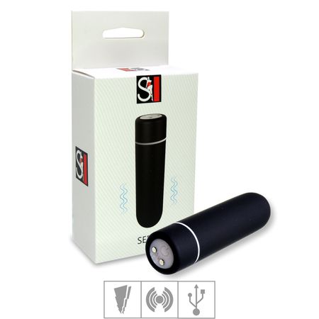 *Cápsula Vibratória Recarregável Seed SI (5967) - Preto