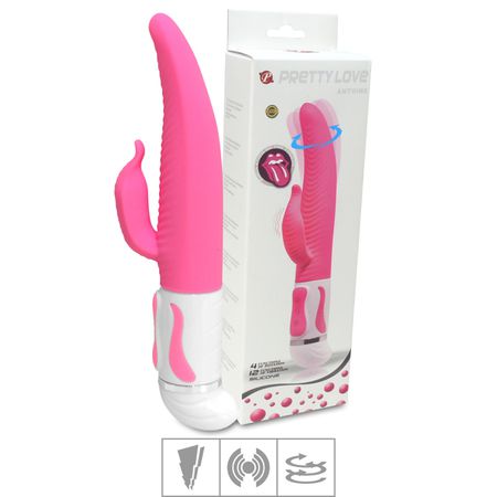 Vibrador Rotativo Com Estimulador Antoine SI (6144) - Rosa