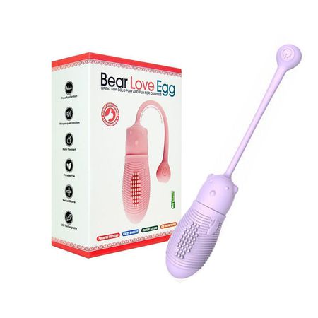 Cápsula Vibrátoria Recarregável Bear Love Egg SI (6399) - Lilás