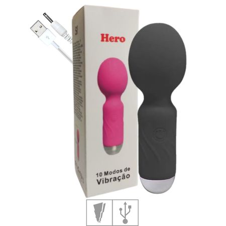 Massageador Varinha Mágica Mini Hero SI (7876) - Preto