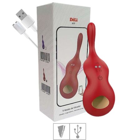Vibrador de Calcinha Via APP Déli SI- (8287) - Vermelho
