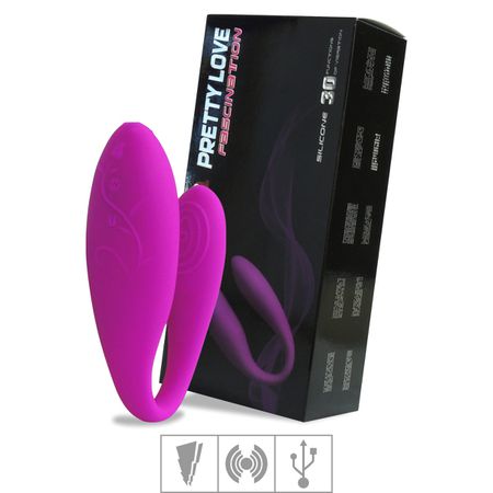 Vibrador Para Casal Recarregável Fascination VP (CD008-14318-ST303) - Magenta