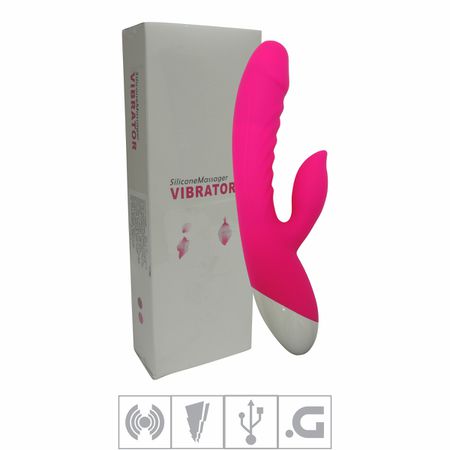 *Vibrador Com Saliências Recarregável VP (DB043) - Rosa