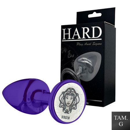 Plug Metálico G Signos Virgem (HA164VI) - Lilás