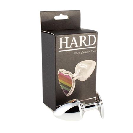 Plug Metálico Pride Coração (HA181) - Cromado