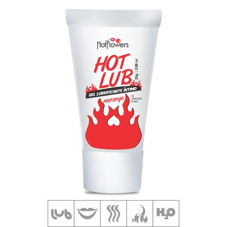 Lubrificante Beijável Hot Lub Hot Flowers 25g (HC515) - Morango