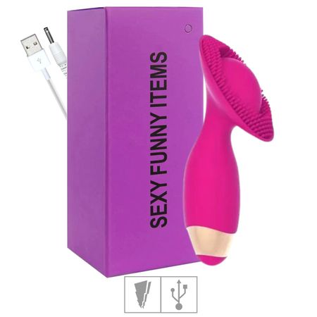 *Estimulador De Clitóris Formato De Escova (IM0148) - Rosa
