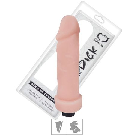 Prótese 18x16cm Em Cyber Com Vibro (SF102) - Bege