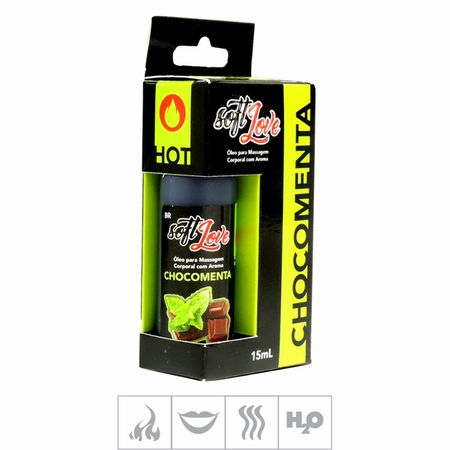 **PROMO - Gel Comestível Soft Love Hot 15ml 01/2023 (ST114) - Chocomenta