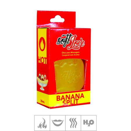 *PROMO - Gel Comestível Soft Love Hot 30ml Validade 01/23 (ST116) - Banana Split