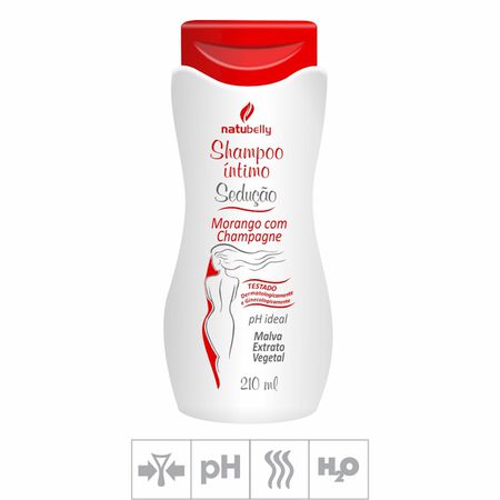 *Shampoo Íntimo Sedução 210ml (ST184) - Morango c/ Champagne