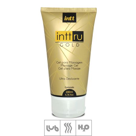 *PROMO - Gel Para Massagem Intt Ru 200ml Validade 05/23 (ST359) - Gold