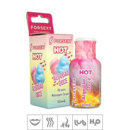 *PROMO - Gel Comestível For Sexy Hot 30ml Validade 08/24 (ST739) - Algodão Doce