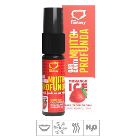 Spray Para Sexo Oral Garganta Muito + Profunda 15ml -(ST844) - Morango