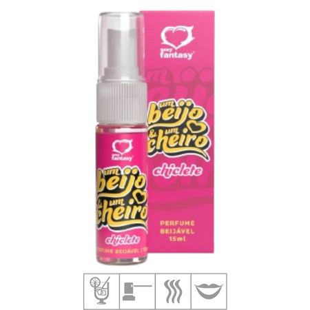 Perfume Beijável Um Beijo e Um Cheiro 15ml -(ST964) - Chiclete