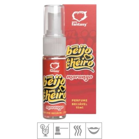Perfume Beijável Um Beijo e Um Cheiro 15ml -(ST964) - Morango