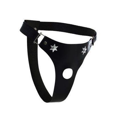 *Cinta 1 Furo Estrela Dominatrixxx (DX309) - Preto