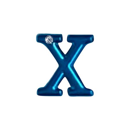 Letras Para Personalização de Plug Azul (HA180A) - X