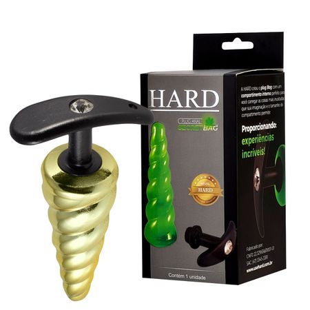 Plug de Plástico Secret Bag (HA195) - Dourado