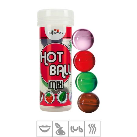Bolinha Beijável Hot Ball Mix Com 4un (HC621) - Variados