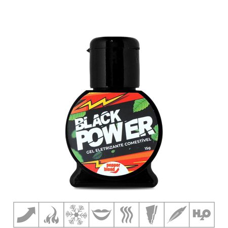*Excitante Unissex Black Power 15g (PB104) - Menta
