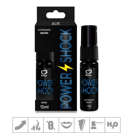 *Excitante Unissex Power Shock Spray 15ml (ST171) - Neutro