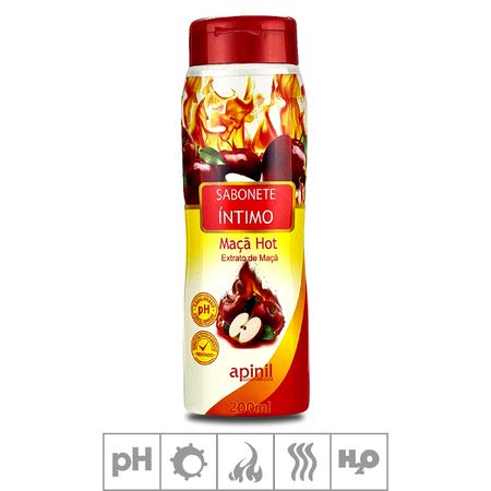 Sabonete Feminino Íntimo Apinil 200ml (ST183) - Maçã Hot