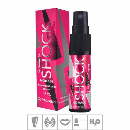 Excitante Unissex la Passion Shock Plus Spray 15ml (ST507) - Morango