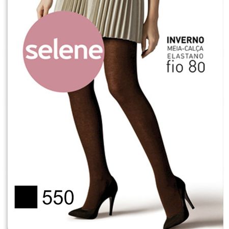 *Meia Calça Selene Inverno Fio 80 (ST370) - Preto