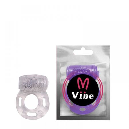 **Anel Peniano Borboleta Com Vibro VP (AN020-16753) - Translúcido
