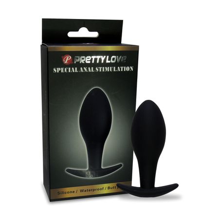 Plug Silicone Pretty Love Butt Plug 9cm SI (1188) - Preto