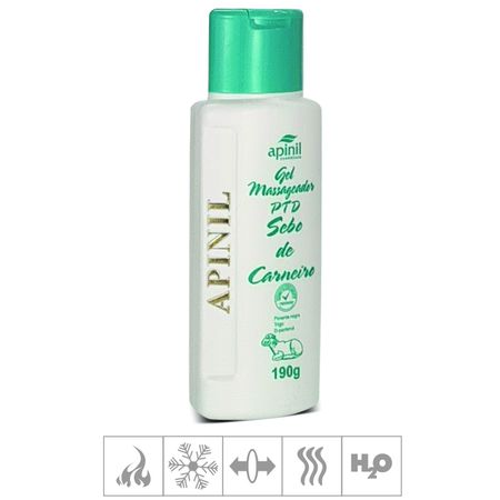 *PROMO - Gel Para Massagem Sebo de Carneiro Apinil 190g Validade 05/25 (13897) - Padrão
