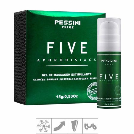 *Excitante Unissex Five Aphrodisiacs 15g (17133) - Padrão