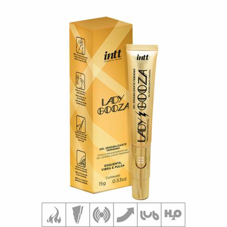 *PROMO - Excitante Feminino Com Vibro Lady Gooza 15g Validade 01/25 (17146) - Padrão