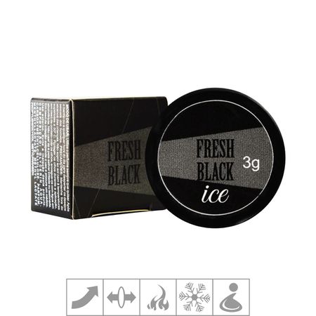 Excitante Unissex Fresh Black Pomada 3g (17365) - Padrão