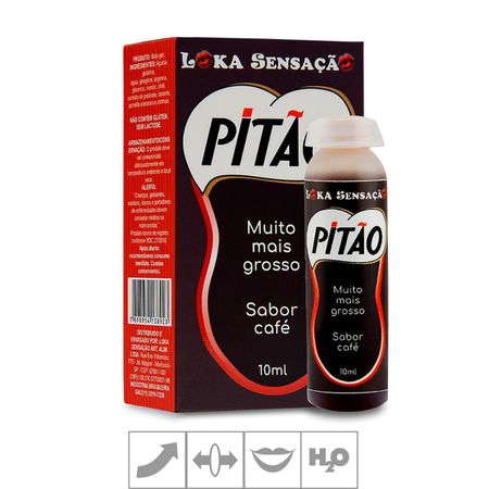 *Excitante Masculino Pitão10ml (17379) - Café