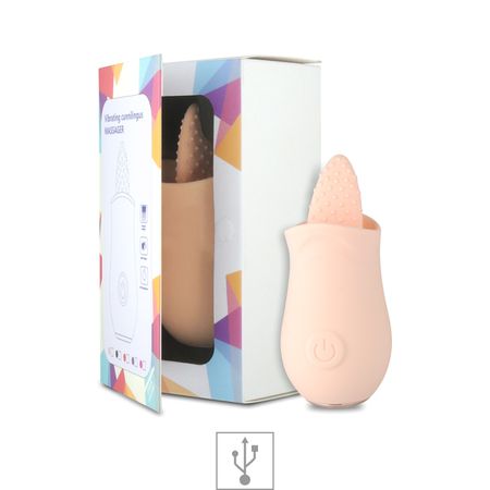 **Rosa Com Estimulador Formato de Língua SI (7499) - Rosa