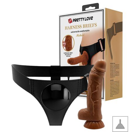 Cinta Com Prótese 15x14cm Micheal SI (7612) - Marrom