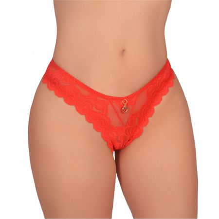 *Calcinha Lara Biju (CF618). - Vermelho