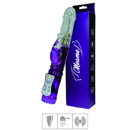 *Vibrador Rotativo Meame 7 Vibrações Recarregável(CX356) - Roxo Metálico