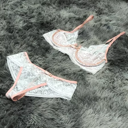 Conjunto Liz (DR4513). - Branco c/ Rosa 